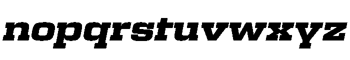 Egitto Extended Extra Bold Italic Font LOWERCASE