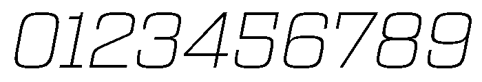 Egitto Extended Extra Light Italic Font OTHER CHARS