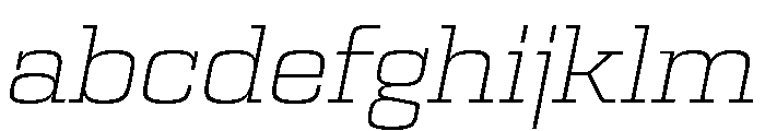 Egitto Extended Extra Light Italic FONT