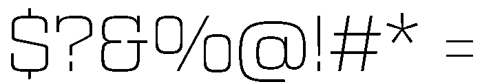 Egitto Extended Extra Light Font OTHER CHARS