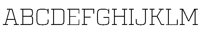 Egitto Extended Extra Light Font UPPERCASE