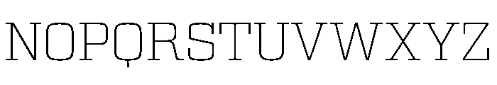 Egitto Extended Extra Light Font UPPERCASE