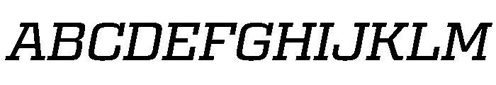 Egitto Extended Medium Italic Font UPPERCASE