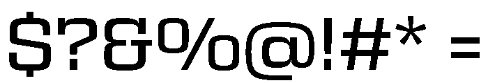 Egitto Extended Medium Font OTHER CHARS