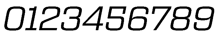 Egitto Extended Regular Italic Font OTHER CHARS