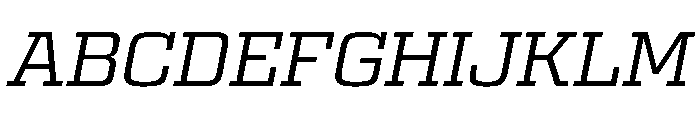 Egitto Extended Regular Italic Font UPPERCASE