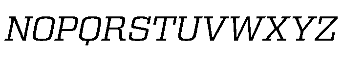 Egitto Extended Regular Italic Font UPPERCASE