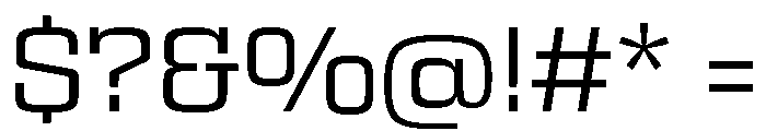 Egitto Extended Regular Font OTHER CHARS