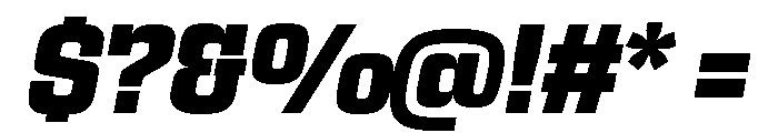 Egitto Extra Bold Italic Font OTHER CHARS