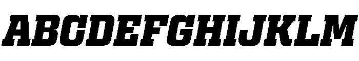 Egitto Extra Bold Italic Font UPPERCASE