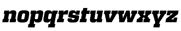 Egitto Extra Bold Italic Font LOWERCASE