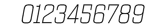 Egitto Extra Light Italic Font OTHER CHARS