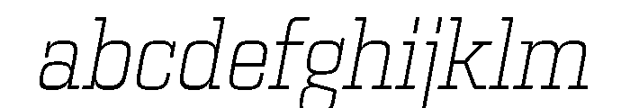 Egitto Extra Light Italic FONT