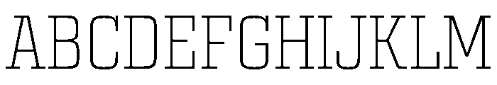 Egitto Extra Light Font UPPERCASE