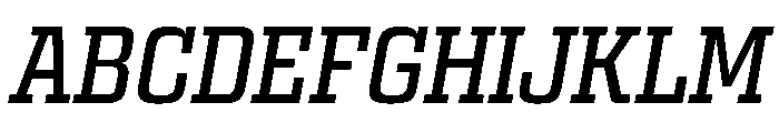 Egitto Medium Italic Font UPPERCASE