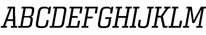Egitto Regular Italic Font UPPERCASE