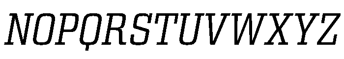 Egitto Regular Italic Font UPPERCASE