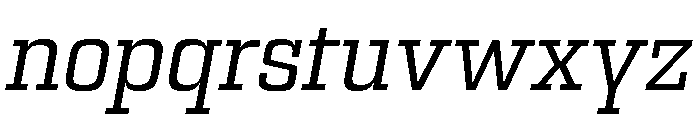 Egitto Regular Italic Font LOWERCASE