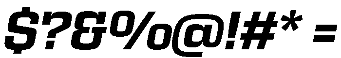 Egitto Semi Extended Bold Italic Font OTHER CHARS