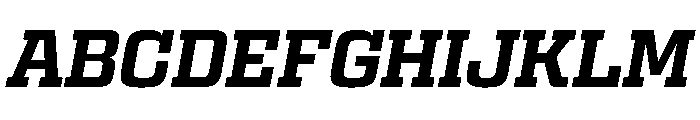Egitto Semi Extended Bold Italic Font UPPERCASE
