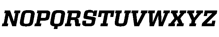 Egitto Semi Extended Bold Italic Font UPPERCASE