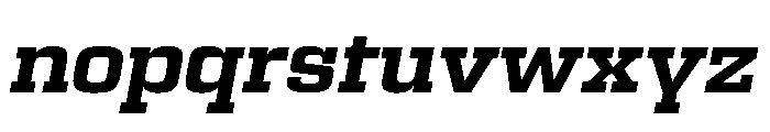 Egitto Semi Extended Bold Italic Font LOWERCASE