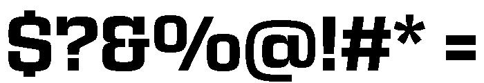 Egitto Semi Extended Bold Font OTHER CHARS