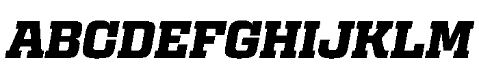 Egitto Semi Extended Extra Bold Italic Font UPPERCASE