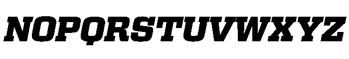 Egitto Semi Extended Extra Bold Italic Font UPPERCASE