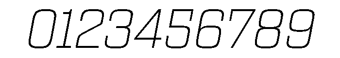 Egitto Semi Extended Extra Light Italic Font OTHER CHARS