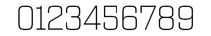 Egitto Semi Extended Extra Light Font OTHER CHARS