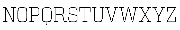 Egitto Semi Extended Extra Light Font UPPERCASE