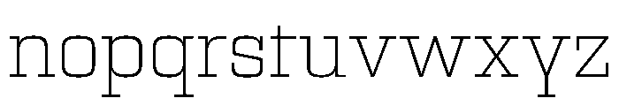 Egitto Semi Extended Extra Light Font LOWERCASE
