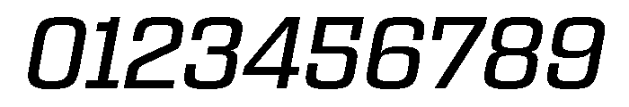 Egitto Semi Extended Medium Italic Font OTHER CHARS