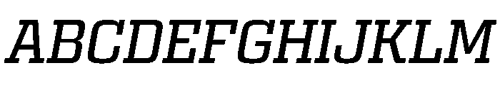 Egitto Semi Extended Medium Italic Font UPPERCASE