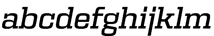 Egitto Semi Extended Medium Italic FONT