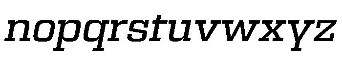 Egitto Semi Extended Medium Italic Font LOWERCASE