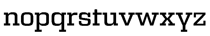 Egitto Semi Extended Medium Font LOWERCASE