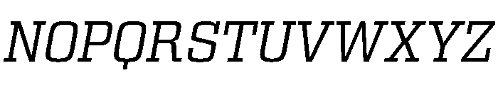 Egitto Semi Extended Regular Italic Font UPPERCASE