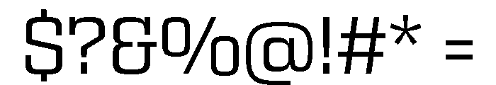Egitto Semi Extended Regular Font OTHER CHARS