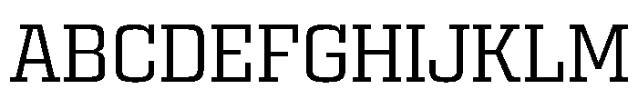 Egitto Semi Extended Regular Font UPPERCASE