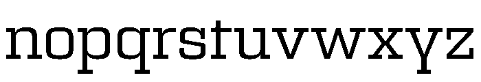 Egitto Semi Extended Regular Font LOWERCASE