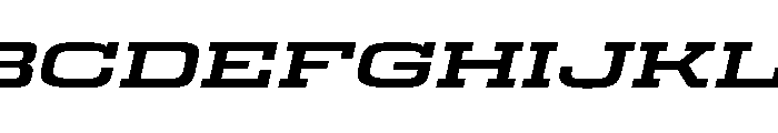 Egitto Super Wide Bold Italic Font UPPERCASE