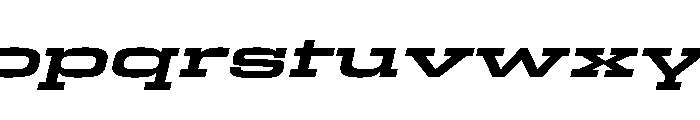 Egitto Super Wide Bold Italic Font LOWERCASE