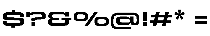Egitto Super Wide Bold Font OTHER CHARS