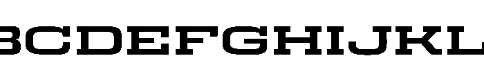 Egitto Super Wide Bold Font UPPERCASE
