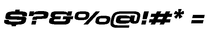 Egitto Super Wide Extra Bold Italic Font OTHER CHARS