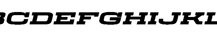 Egitto Super Wide Extra Bold Italic Font UPPERCASE