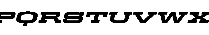 Egitto Super Wide Extra Bold Italic Font UPPERCASE