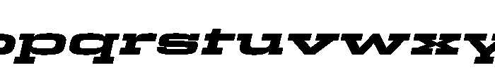 Egitto Super Wide Extra Bold Italic Font LOWERCASE